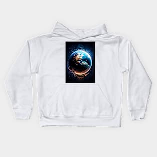 Magic in Chaos: Cosmic Landscapes Kids Hoodie